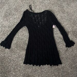 Black Beach Coverup XL